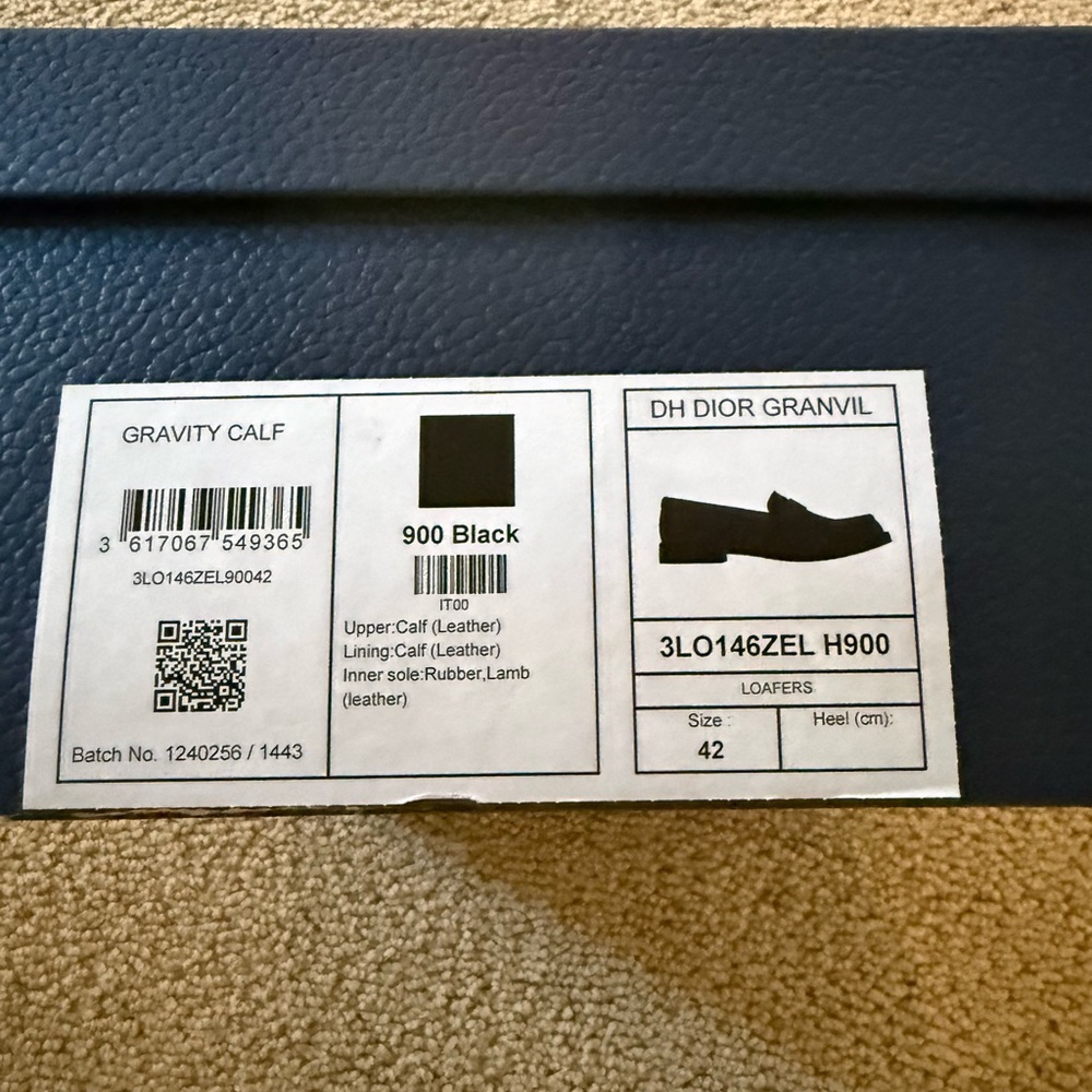 Dior Men's Elegant Black Slip-On Loafers - Picture 5 of 5